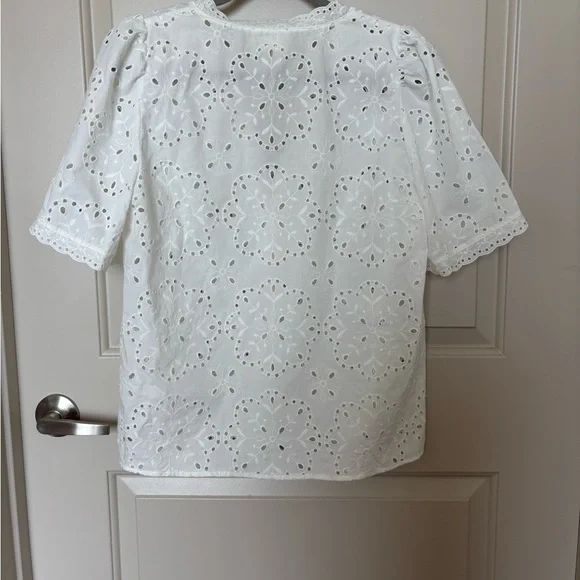 Sezane Inaya Shirt Écru. - Size 40 - Picture 3 of 8